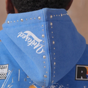 Elite Unfazed Embellished Hoodie In Blue