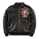 Pelle Pelle Unrivaled Anniversary Jacket In Black/Cabernet