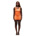 Lost Intricacy Orange Inverse Dress