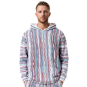 Coogi Light Weight Sweater Knit Hoody - White Base