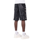 Guapi Obsidian Black Stars Leather Shorts