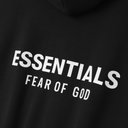 Essentials Fear Of God SS26 Classic Zip-Up Hoodie In Black