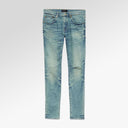 Purple Brand P001 Vintage Knee Blowout Jeans In Mid Indigo