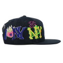 HEATKLUB Navy ODEE NYC SNAPBACK (BUSSDOWN)