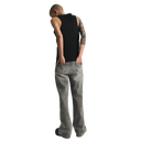 RTA MAEL SLIM FLARE JEAN | STONE HAZE