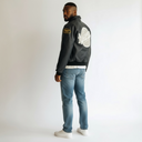 Vanson X Fly Geenius "Harlem" Bomber Jacket In Black