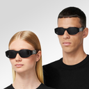 Versace Medusa Biggie Sunglasses In Black/Silver