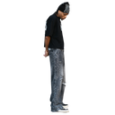 Mixed Emotions Grey ‘Stone’ Baggy Jeans