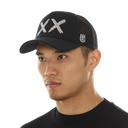 Cult of Individuality White Crystals Mesh Trucker Hat "XX" Logo In Black/White