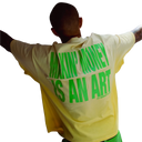 Fly Geenius Money Making Art Tee in Yellow