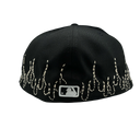 Loso New York Yankees Sashiko Fitted In Black/White