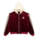 RTA Rei Bomber Hoodie Burgundy Crest