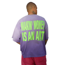 Fly Geenius Money Making Art Tee in Purple