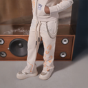 Elite Riches Premium Kids Fleece Set In Cream
