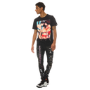 Cult of Individuality SHORT SLEEVE CREW NECK TEE " S&D ROCK N ROLL" IN BLACK