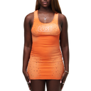 Lost Intricacy Orange Inverse Dress