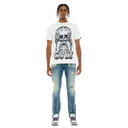 Cult of Individuality Short Sleeve Crew Neck Tee "Evolution" in White