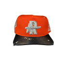 Rough play Vintage Snapback Hat(Orange/Black)