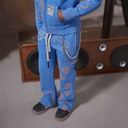 Elite Riches Premium Kids Fleece Set In Blue