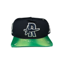 Rough Play Vintage Snapback Hat (Green/Navy)