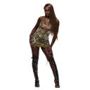 Lost Intricacy Twin Tiger Camo Dress