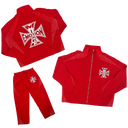 Mixed Emotions Red Classic Nylon Suit