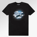 Paper Planes Above The Clouds Tee In Black