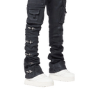 Guapi Obsidian Black Wax Cargo Denim