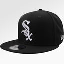 New Era White Sox Black and White Snapback Cap