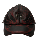 Tc Leather Chopper Cap In Red