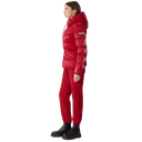 Mackage MADALYN-GLO High-Gloss Down Jacket With Removable Hood In Dark Red