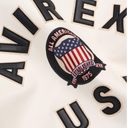 Avirex Cropped Icon Jacket Black On White