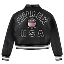 Avirex Cropped Icon Jacket Black On Black