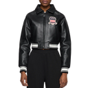 Avirex Cropped Icon Jacket Black On Black