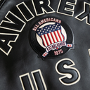 Avirex Cropped Icon Jacket Black On Black