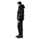 Mackage KENT-GLO High-Gloss Hooded Down Jacket In Black