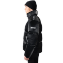 Mackage KENT-GLO High-Gloss Hooded Down Jacket In Black