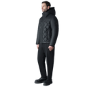 Mackage CASH Diamond-Quilted Leather Jacket With Shearling Hood