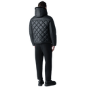 Mackage CASH Diamond-Quilted Leather Jacket With Shearling Hood