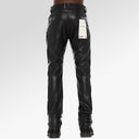 Cult Of Individuality Lenny Bootcut 603 Jeans in Black Faux Leather