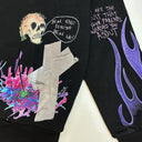 Cult Of Individuality Pullover Novelty Hoody in Black