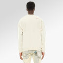 Cult Of Individuality Crew Neck Fleece "Respect All" in Winter White