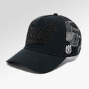 Cult Of Individuality  Paisley Shimuchan Logo Mesh Back Trucker Hat in Black