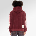 Cult Of Individuality  Burgundy Tye Dye Pullover Sweatshirt in Vintage Merlot