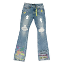 Cult Of Individuality Lenny Bootcut 603 Jeans in Finn Graffiti