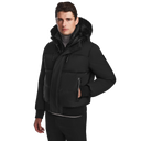 Rudsak Dallas Men's Quilted Down Bomber With Removable Faux Fur