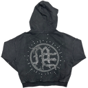 Mixed Emotions 'Eclipse' Grey Acid Wash Rhinestone Sweatsuit