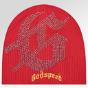 Godspeed Studded Beanie In Red