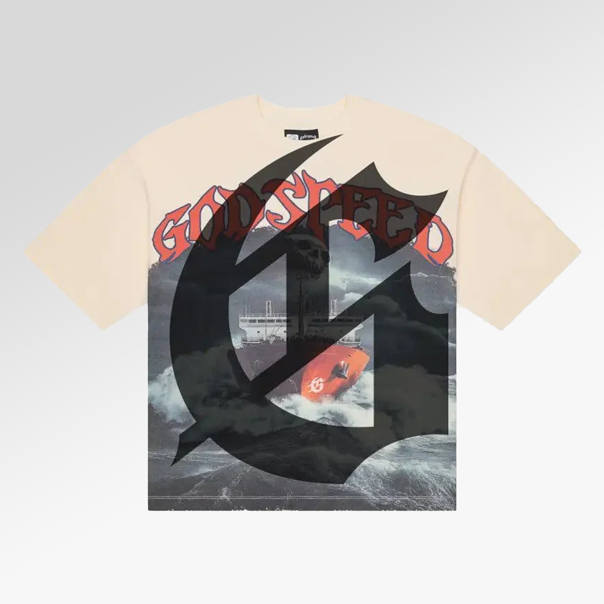 Godspeed Sea Sick T-Shirt In Bone