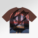 Godspeed Sunset Boulevard T-Shirt In Brown